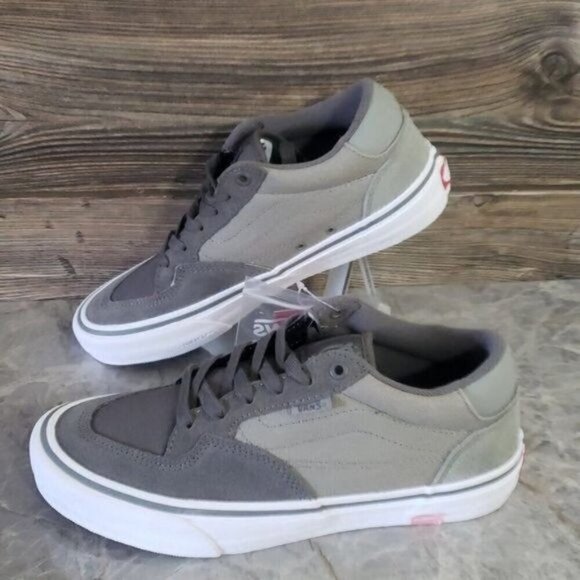 New Vans Rowan Pro Grey White Skateboarding Sneakers - Picture 2 of 9